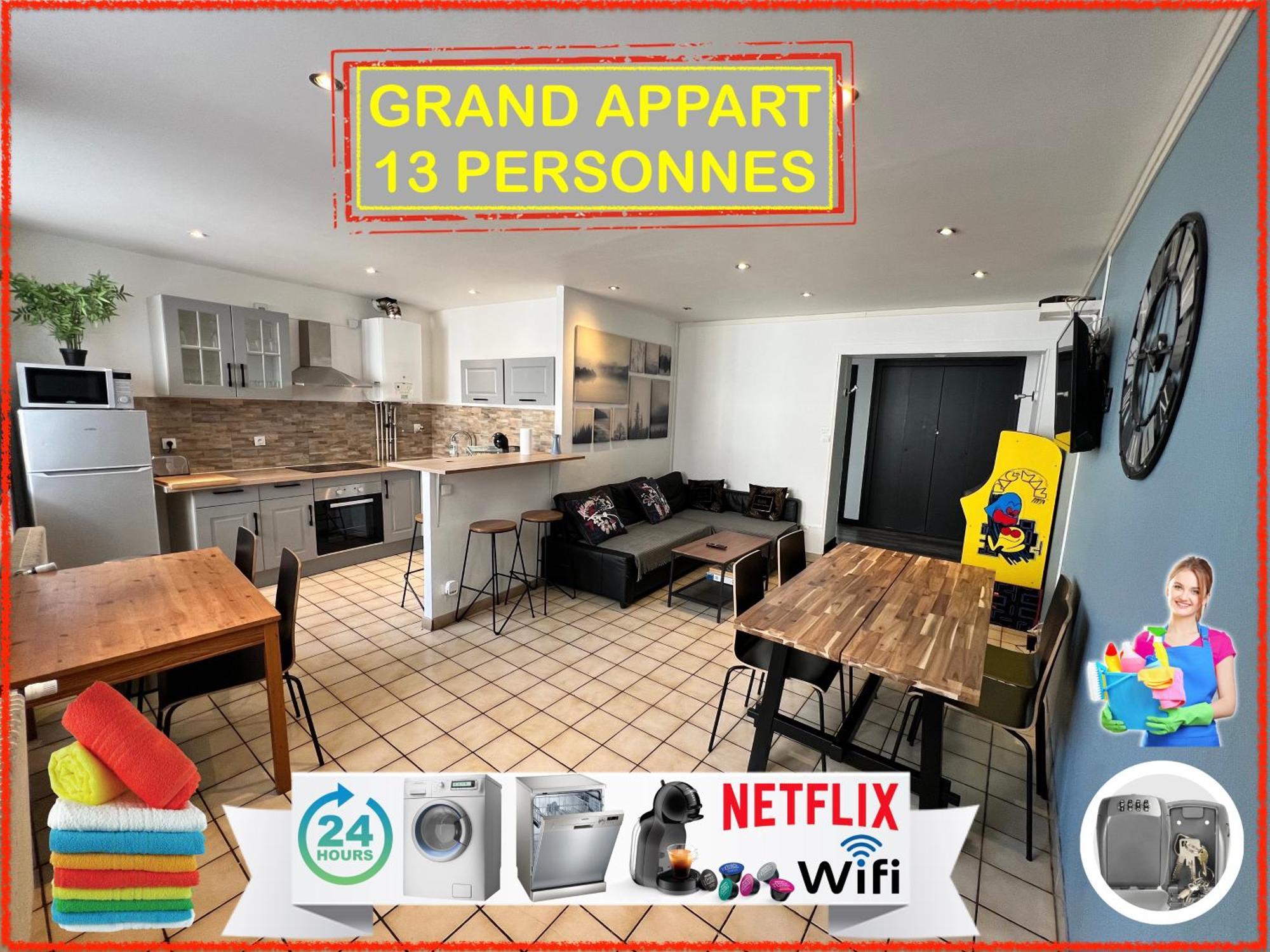 09 Chic & Cosy Grand Appart 4 Pieces 75M2 Hypercentre Wifi Smart Tv Netflix Сент-Етьєн Екстер'єр фото